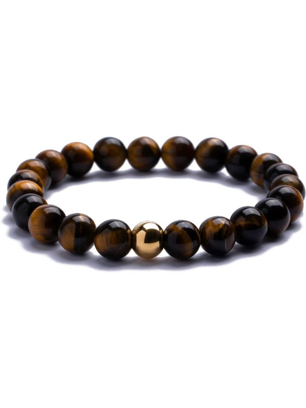 Handcrafted Beaded Bracelet for Men | Black Onyx, Brown Tiger’s Eye, Grey
